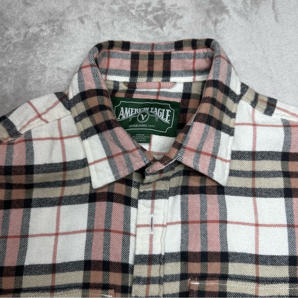 American Eagle Outfitters Plaid Flannel Shirt Sz S - Picture 6 of 6